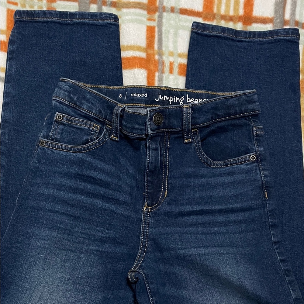 Jumping Beans boys Dark Blue Relaxed Jeans Size 8